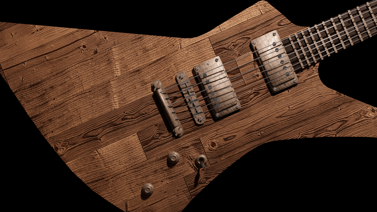 Modélisation 3D Guitare Metallica